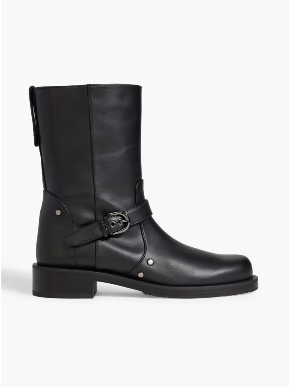 Stuart Weitzman Black Maverick Moto Boot Size 6.5